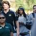 Michigan offensive linesman Taylor Lewan and senior quarterback Denard Robinson walk through Busch Gardens in Tampa, Fla. on Saturday, Dec. 29. Melanie Maxwell I AnnArbor.com